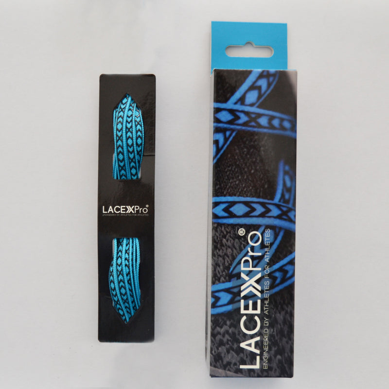 Lacex Pro Sky Blue Grip Laces