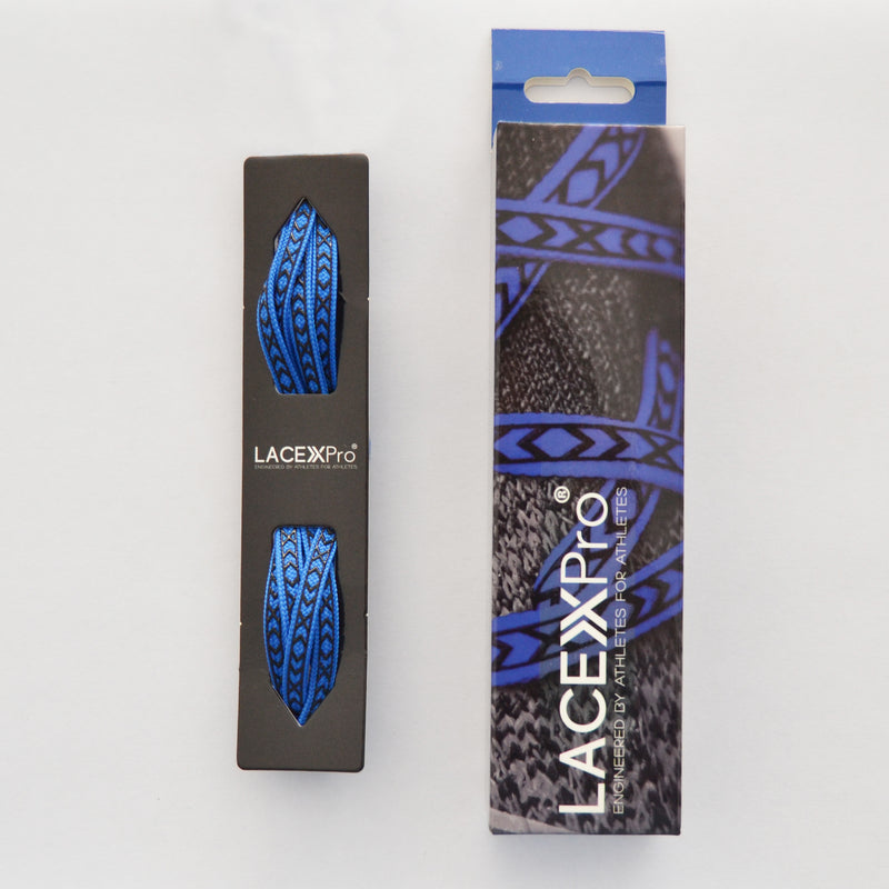 Lacex Pro Royal Blue Grip Laces