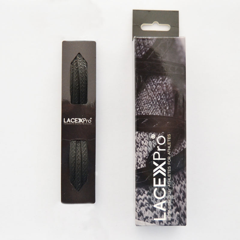 Lacex Pro Black Grip Laces